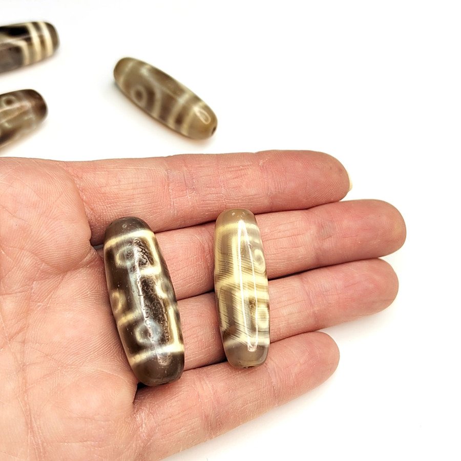 Бусина Дзи 39х13 мм, штука