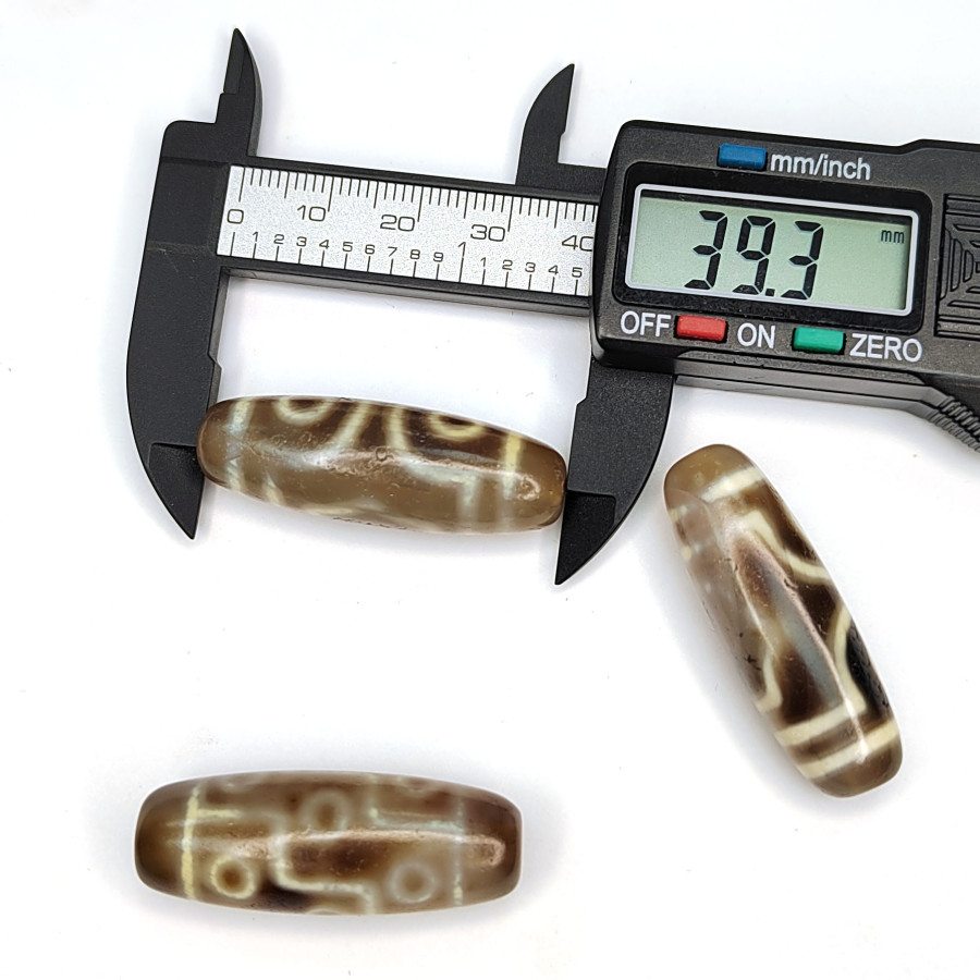 Бусина Дзи 39х13 мм, штука