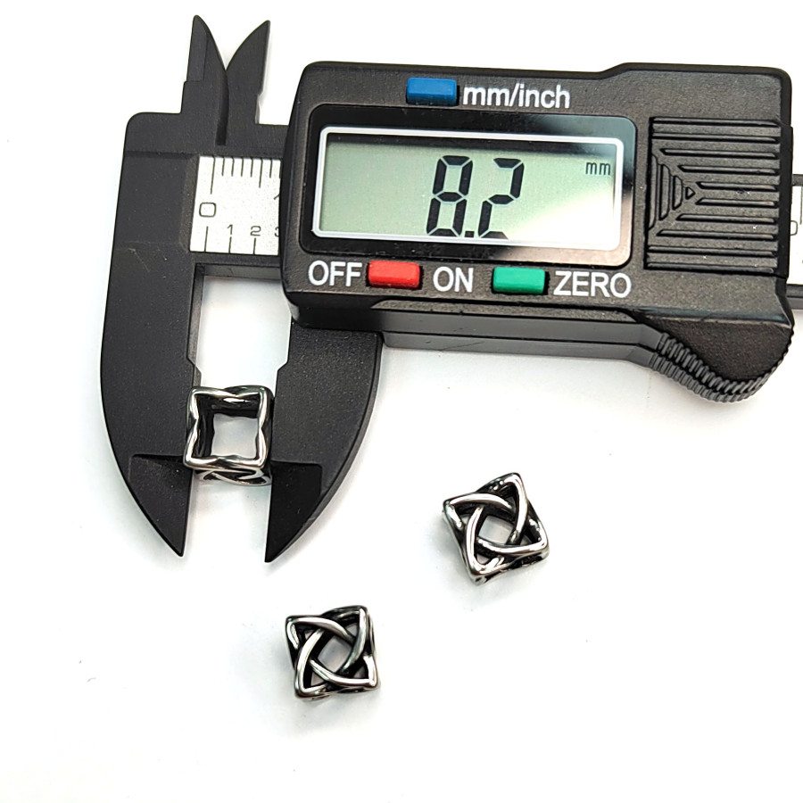 Бусина Кельтский узел 8 мм из нержавеющей стали, штука