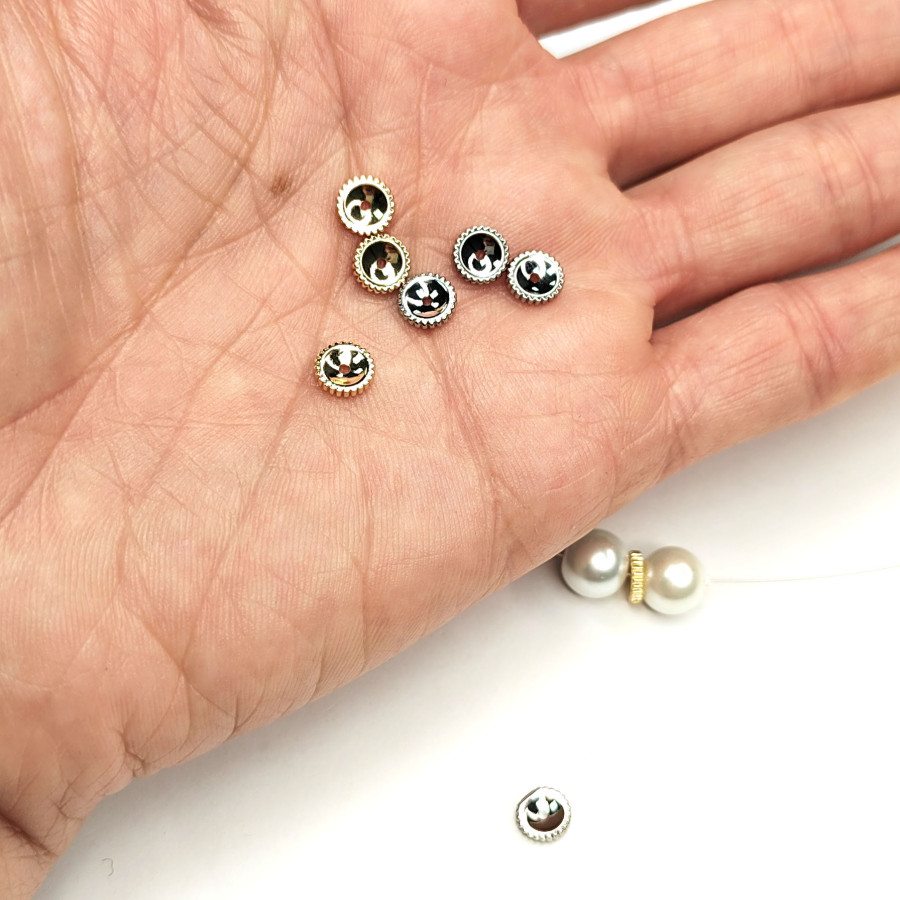 6х1,3 мм Разделительная бусина металл, штука