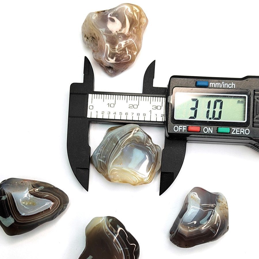 Агат ботсванский натуральный 31 мм, штука