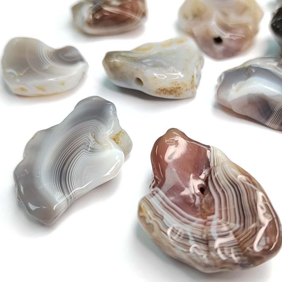 Агат ботсванский натуральный 31 мм, штука