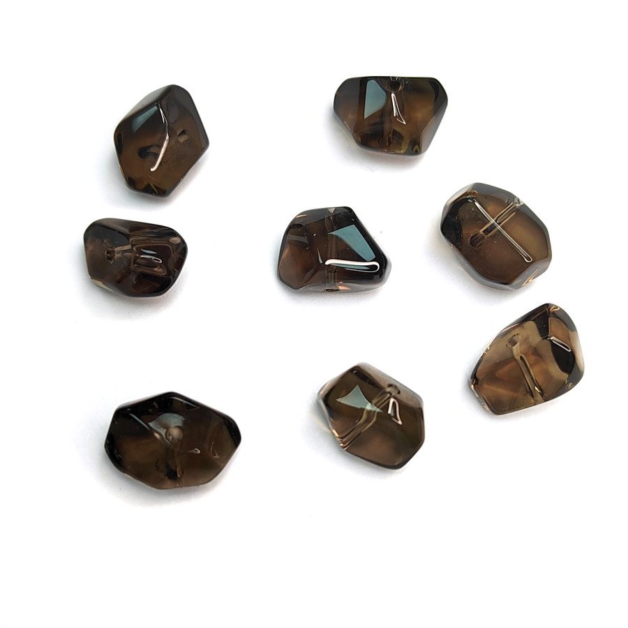 Раухтопаз натуральный, Дымчатый кварц, 15х11 мм, ШТУКА