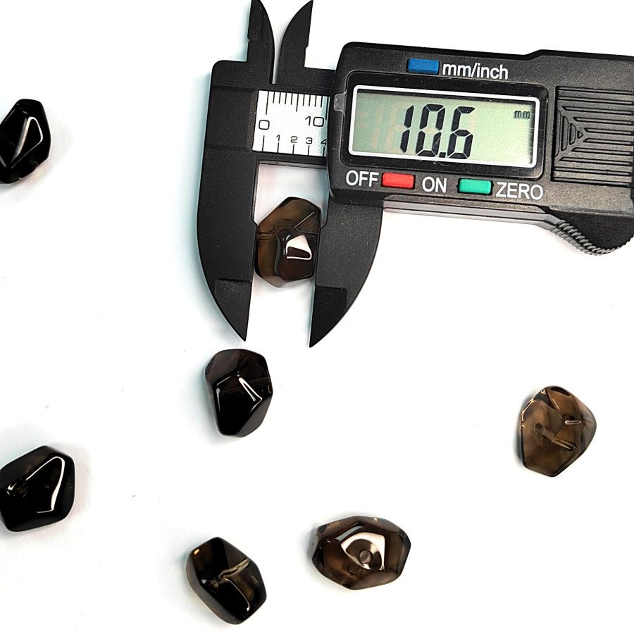 Раухтопаз натуральный, Дымчатый кварц, 15х11 мм, ШТУКА