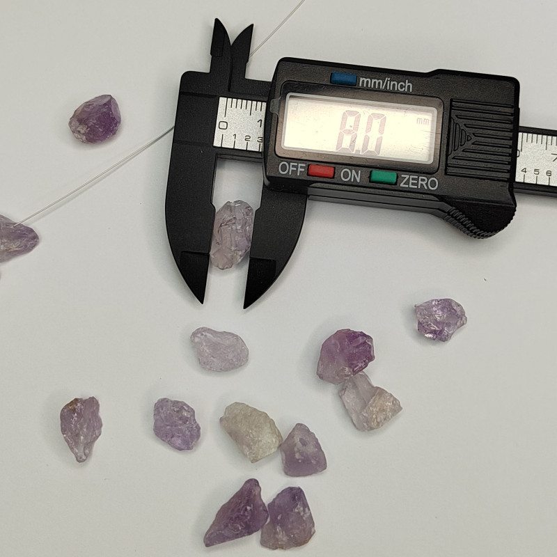 11х8 мм Аметист натуральный, колотый необработанный камень