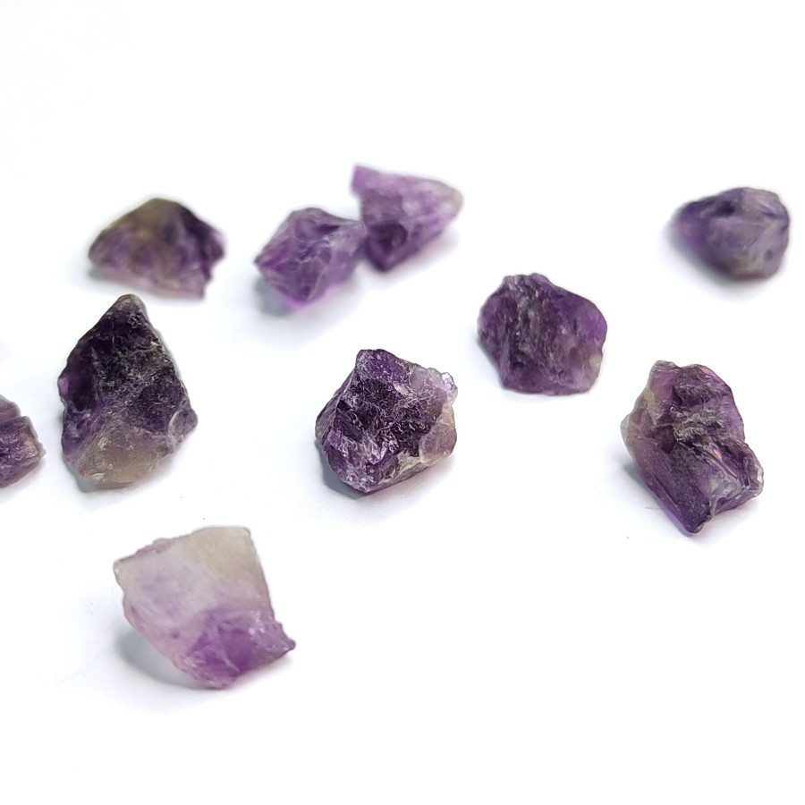 11х8 мм Аметист натуральный, колотый необработанный камень