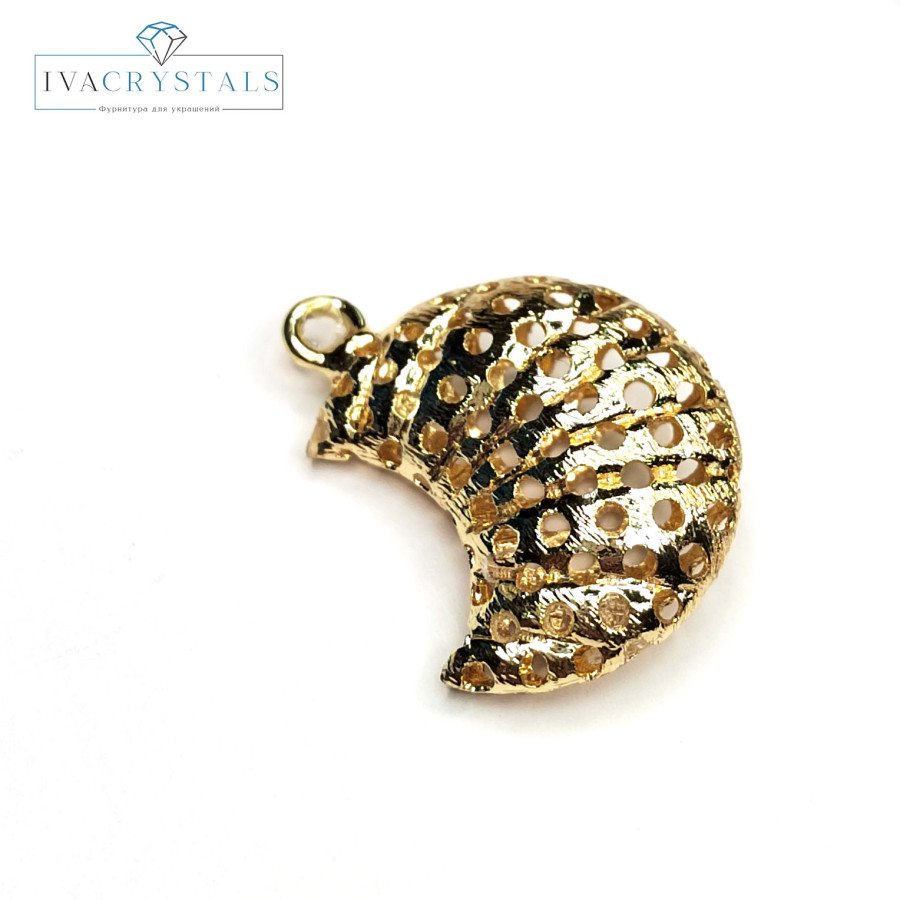 Подвеска Полумесяц 24 мм, штука покрытие Позолота