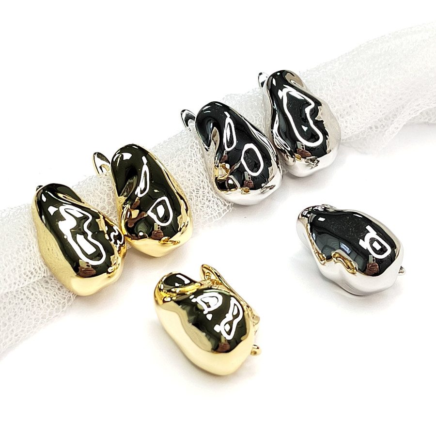 Швензы 17х12 мм Мятый металл, пара