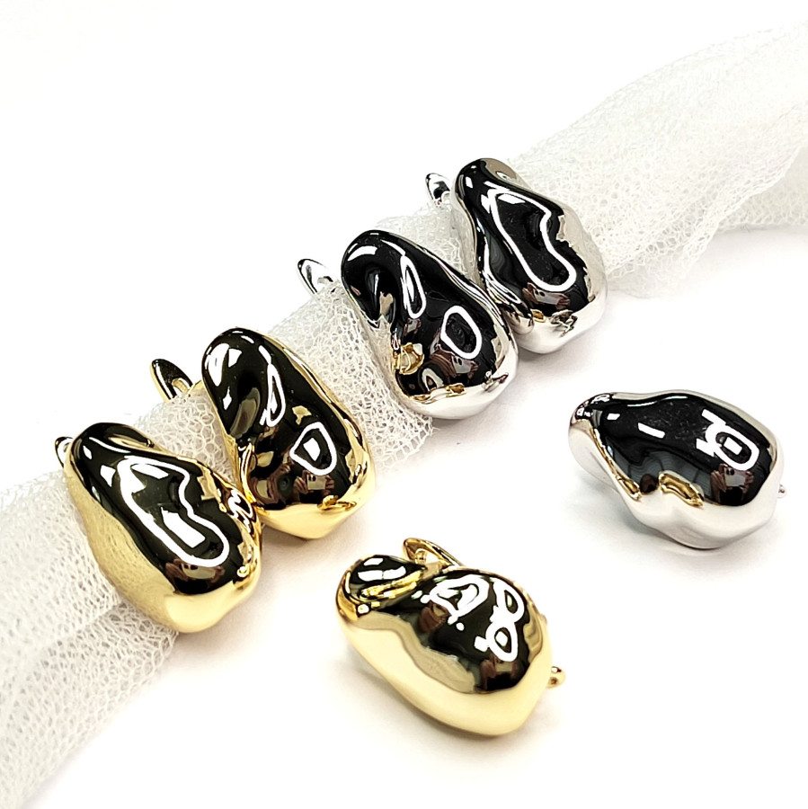 Швензы 17х12 мм Мятый металл, пара