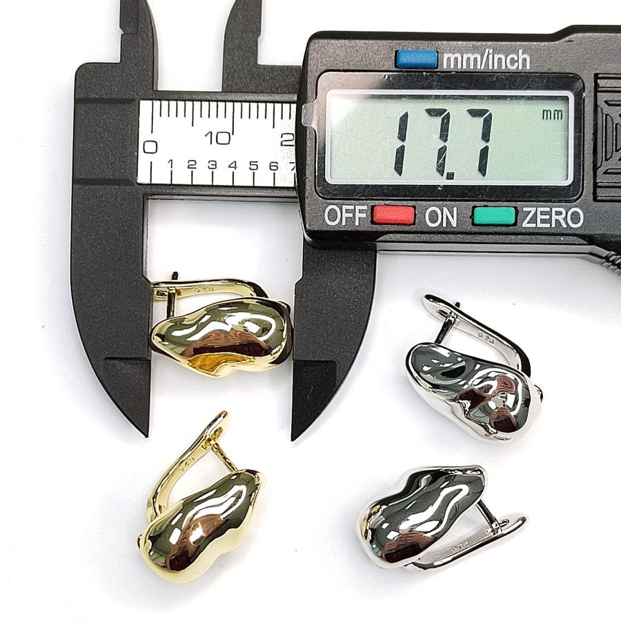 Швензы 17х12 мм Мятый металл, пара