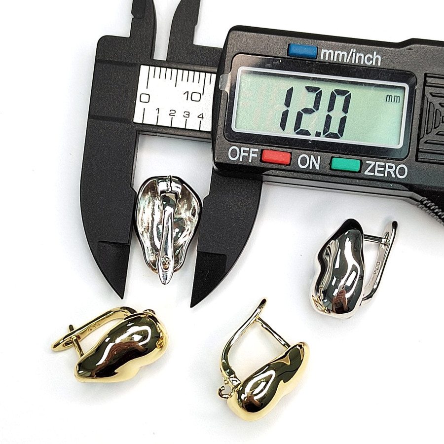 Швензы 17х12 мм Мятый металл, пара