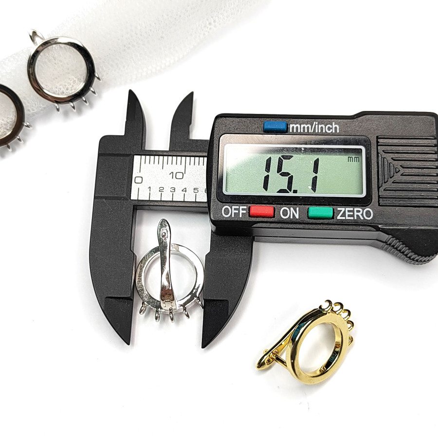 Швензы круглые 15 мм с петельками для подвесок, пара