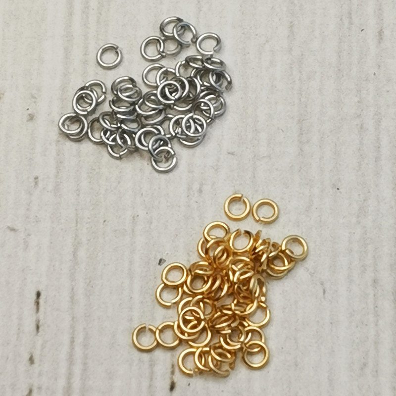 2,5 мм Колечки тонкие Матовые, 10 штук