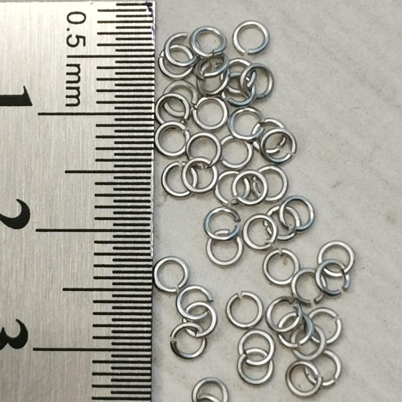2,5 мм Колечки тонкие Матовые, 10 штук