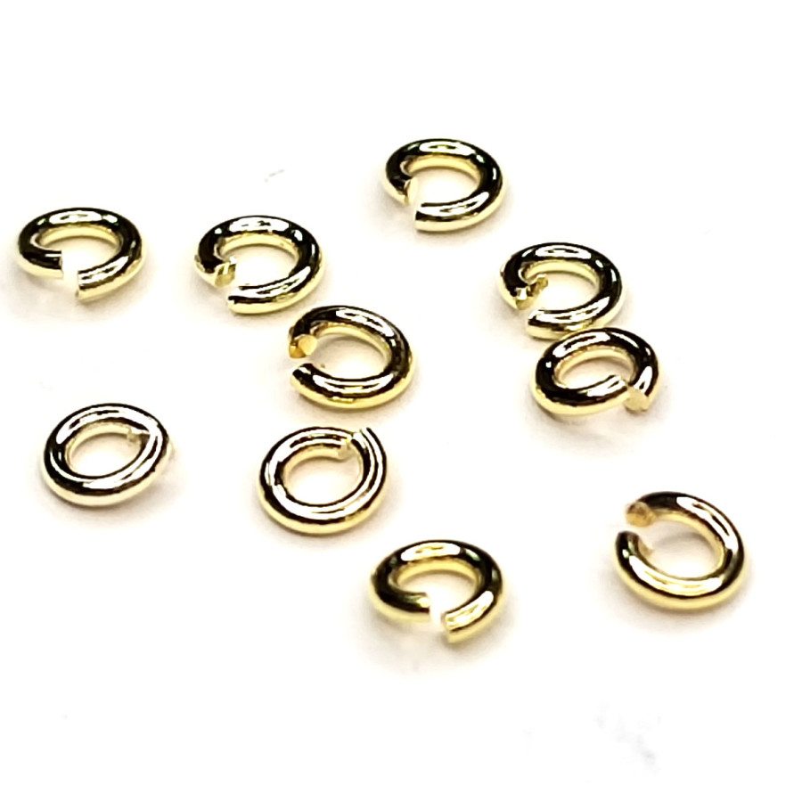 3х0,7 мм Колечки соединительные однорядные разъёмные, 10 штук