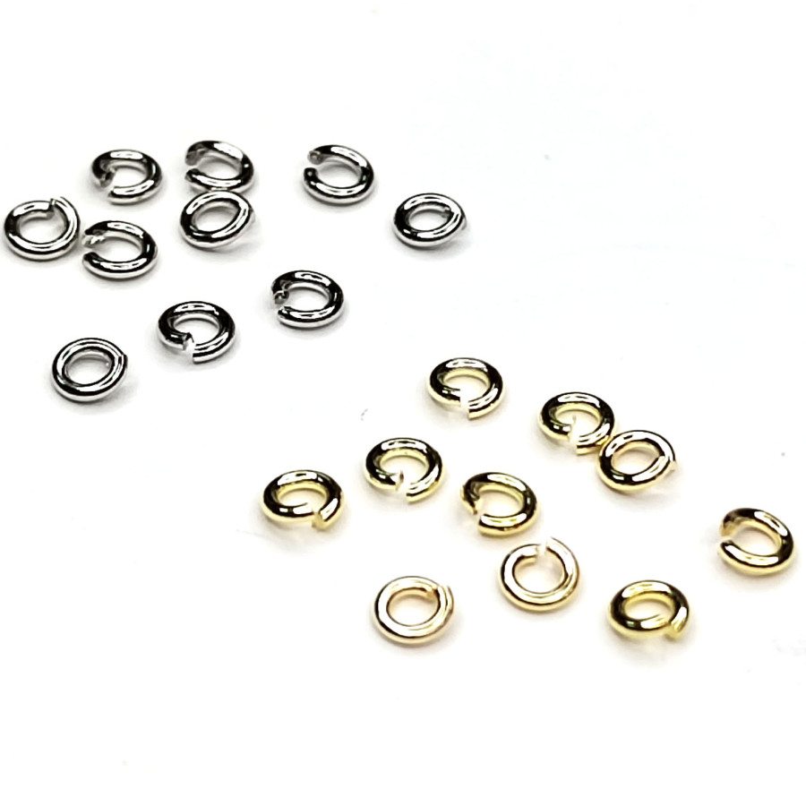 3х0,7 мм Колечки соединительные однорядные разъёмные, 10 штук