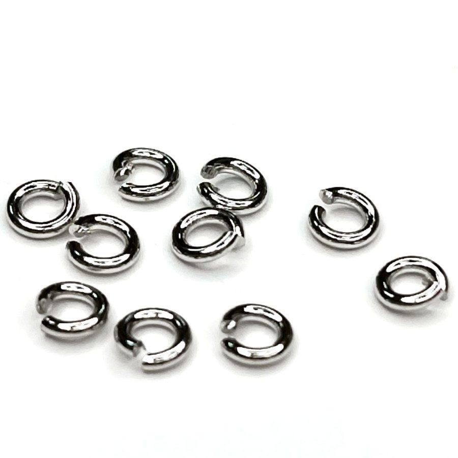 3х0,7 мм Колечки соединительные однорядные разъёмные, 10 штук