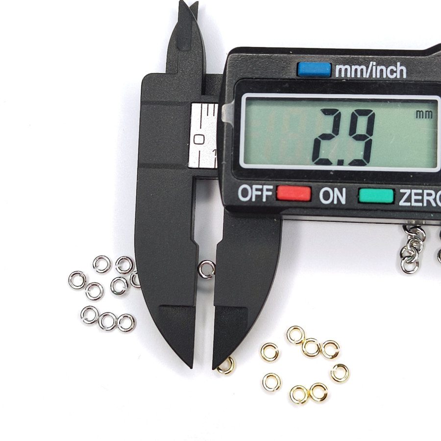 3х0,7 мм Колечки соединительные однорядные разъёмные, 10 штук