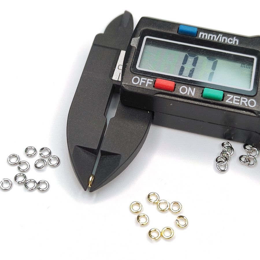 3х0,7 мм Колечки соединительные однорядные разъёмные, 10 штук