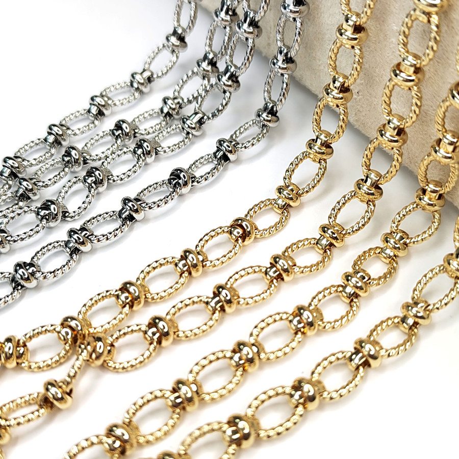 9х6 мм Цепь из овальных звеньев, 20 см