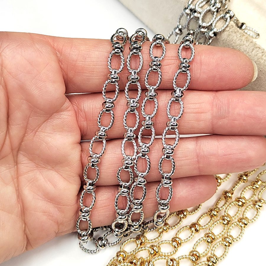 9х6 мм Цепь из овальных звеньев, 20 см