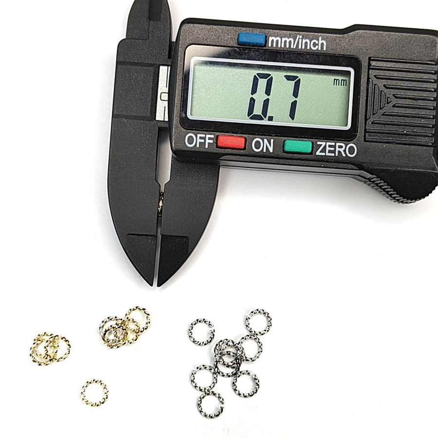 5х0,7 мм Колечки соединительные Витые, 10 штук