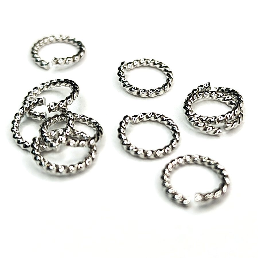 7х1 мм Колечки соединительные Витые, 10 штук