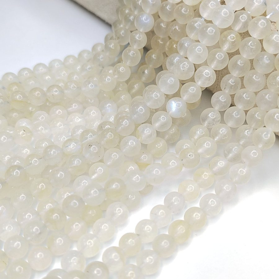 Лунный камень натуральный, НИТЬ 38 см