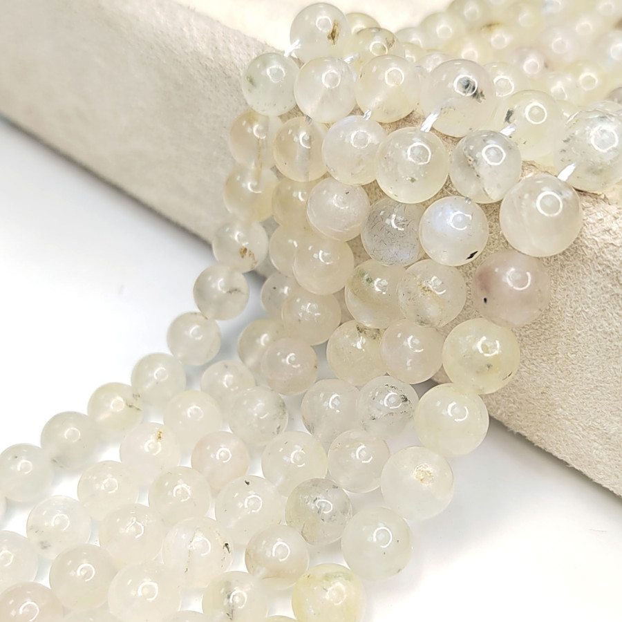 Лунный камень натуральный, НИТЬ 38 см