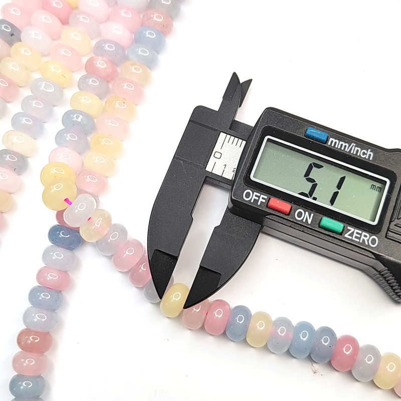 Берилл натуральный, Рондели 8х5 мм, НИТЬ 39 см