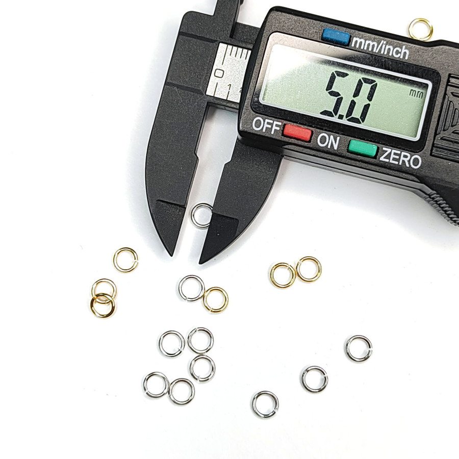 5х0,8 мм Колечки тонкие, 10 штук