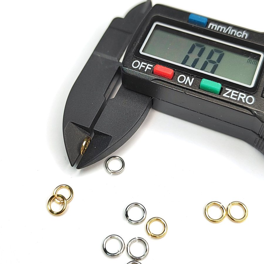 5х0,8 мм Колечки тонкие, 10 штук