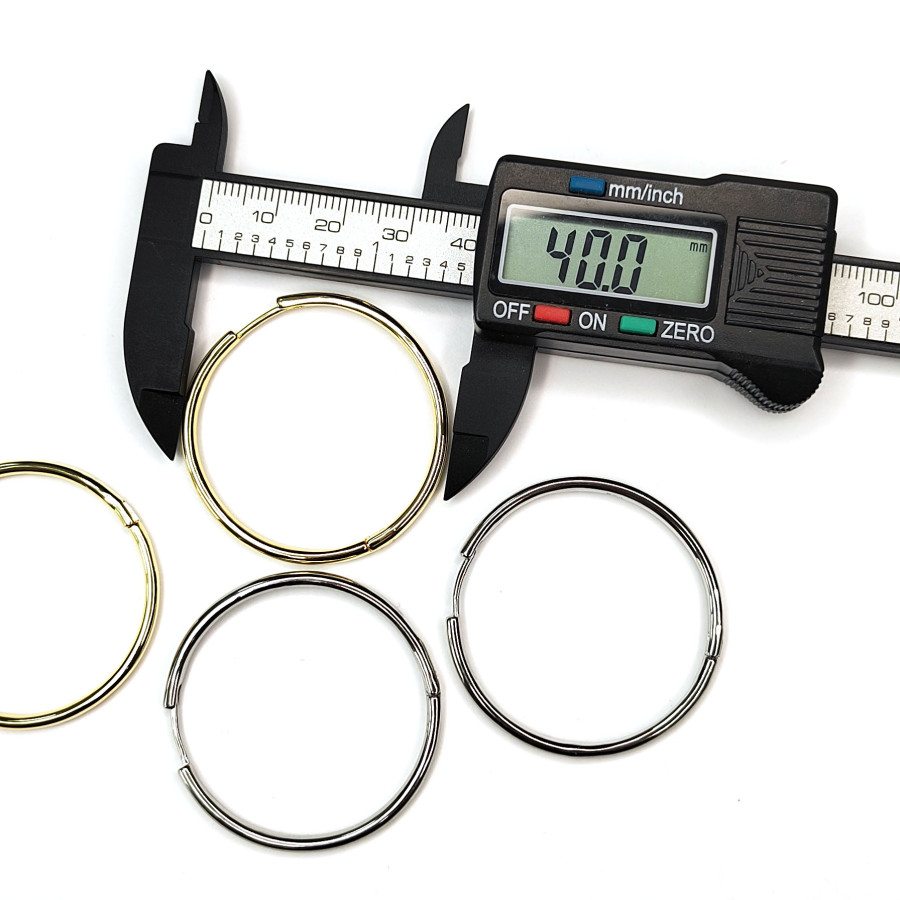 Серьги-Кольца 40х2,5 мм, пара