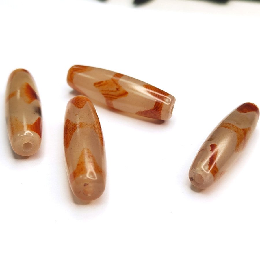 Бусина Дзи 38х12 мм, штука