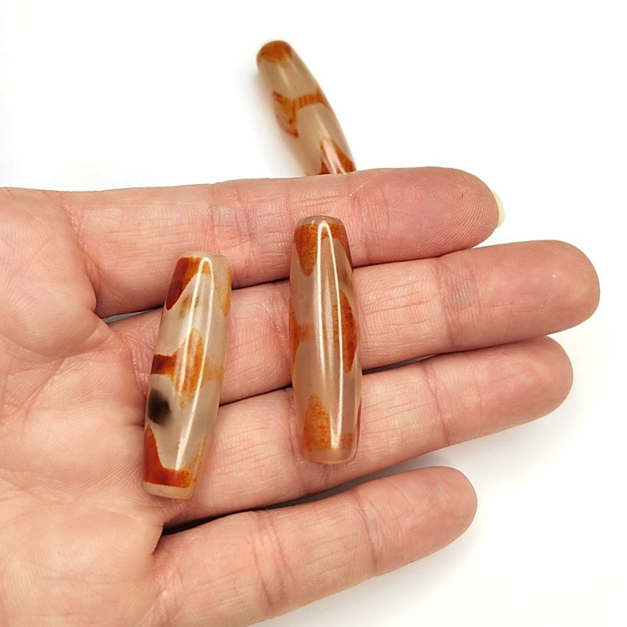 Бусина Дзи 38х12 мм, штука