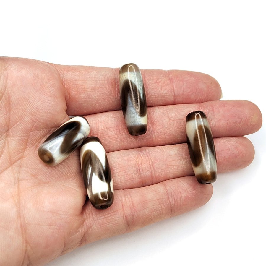 Бусина Дзи 29х10 мм, штука