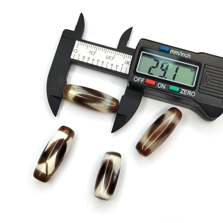 Бусина Дзи 29х10 мм, штука