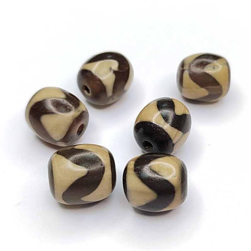 Бусина Дзи Лошадь 13х12,4 мм, штука