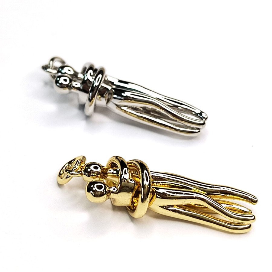 Подвеска Влюблённая пара 27х8 мм, штука