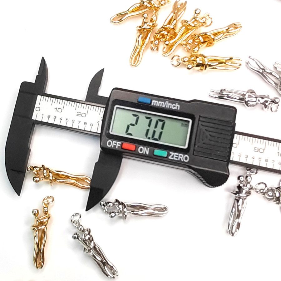 Подвеска Влюблённая пара 27х8 мм, штука