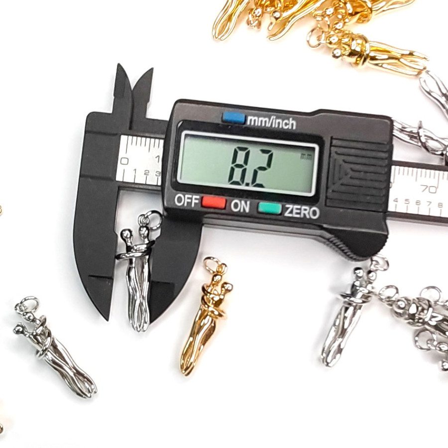 Подвеска Влюблённая пара 27х8 мм, штука