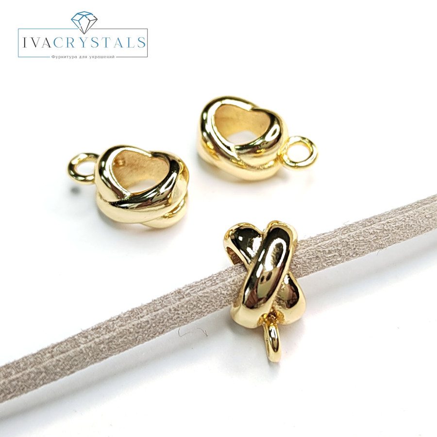 Бейл 6х11 мм для подвесок, штука покрытие Позолота