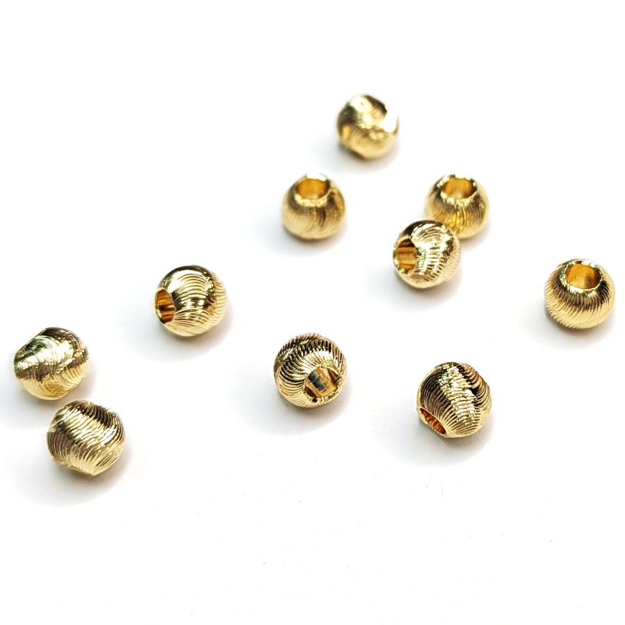 4,5 мм Разделительные бусины металлические с "эффектом шёлка", 10 штук