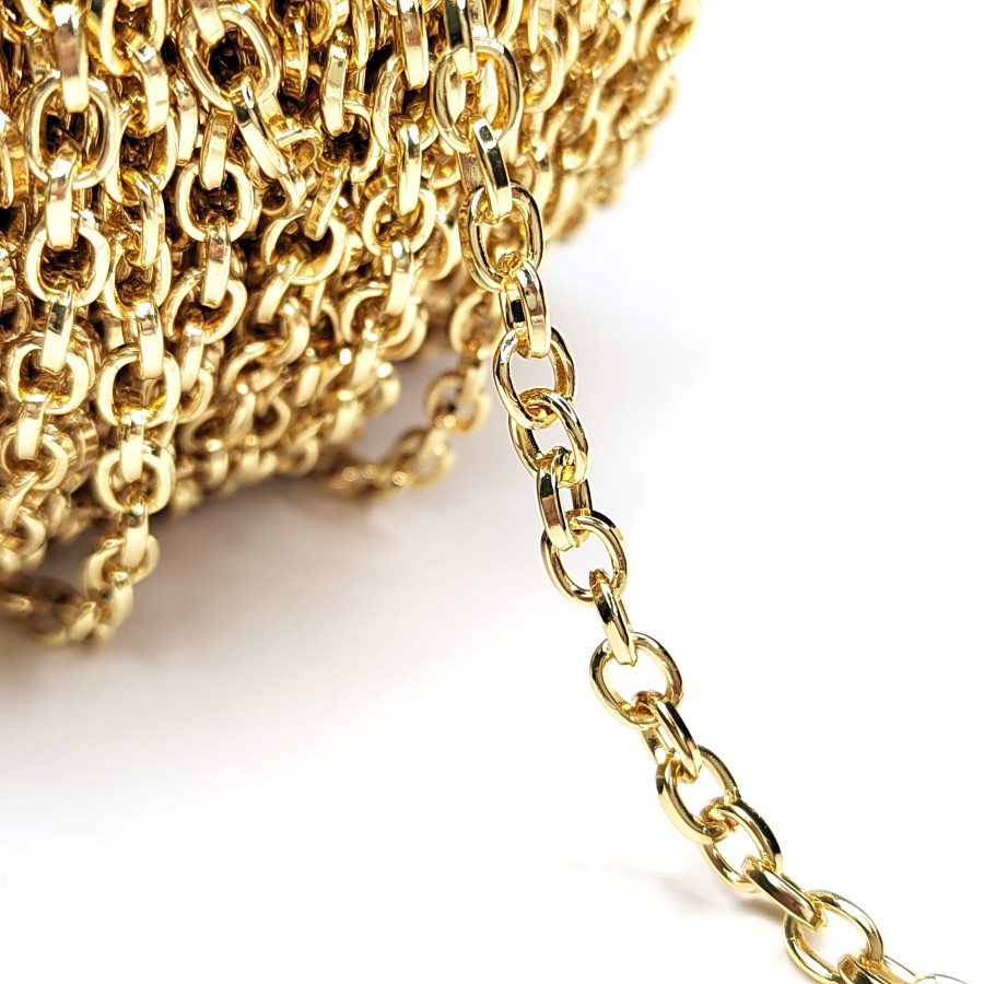 4,8х6 мм Цепь якорное плетение, 20 см