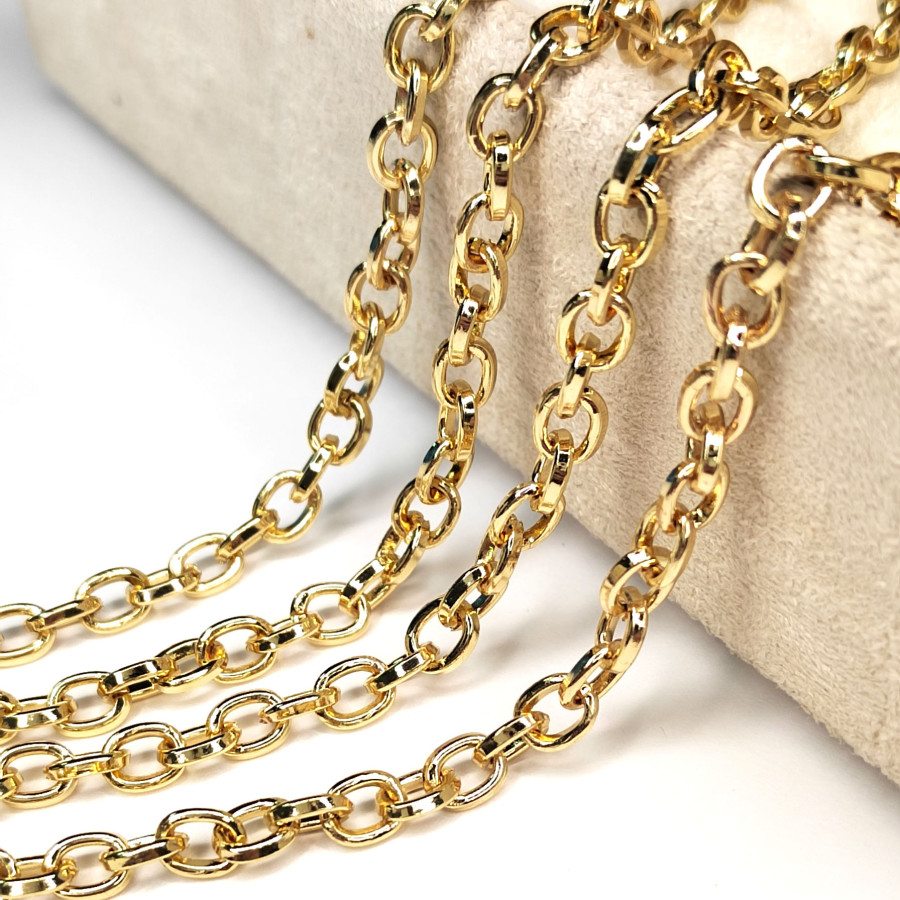 4,8х6 мм Цепь якорное плетение, 20 см