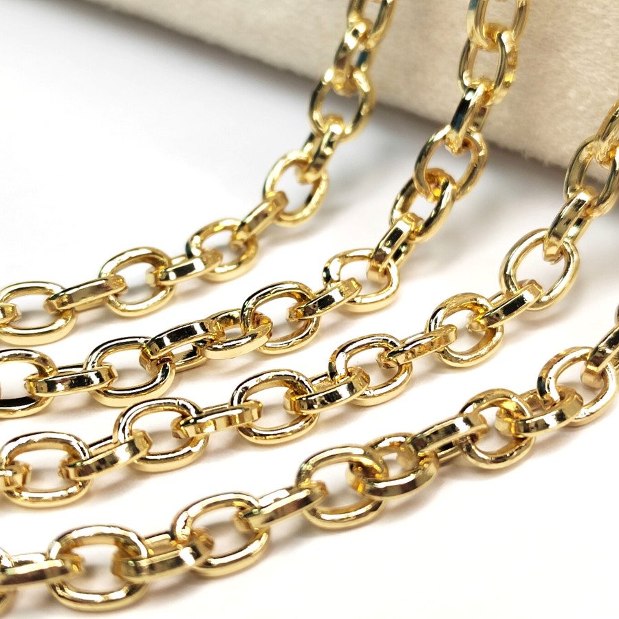 4,8х6 мм Цепь якорное плетение, 20 см