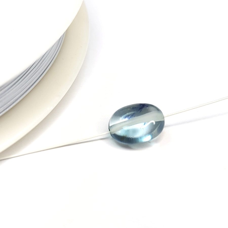 0,38 мм китайский Тросик ювелирный, цвет Белый, катушка 100 м