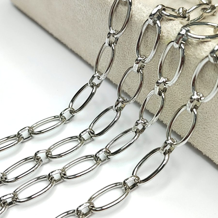 Крупная цепь Овалы 15х9 мм, 20 см