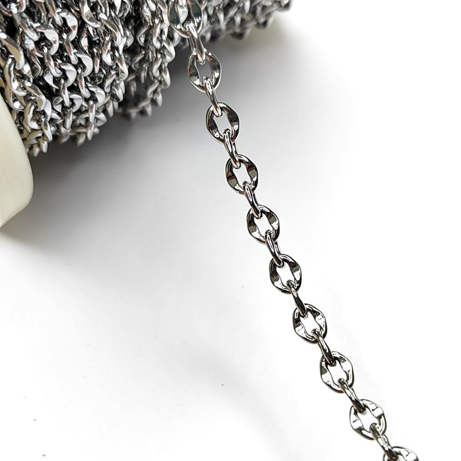 Цепь якорное плетение 5,5х6,5 мм, 20 см