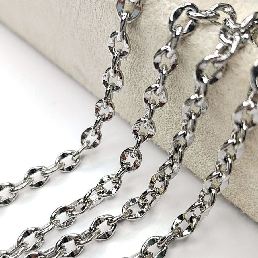 Цепь якорное плетение 5,5х6,5 мм, 20 см